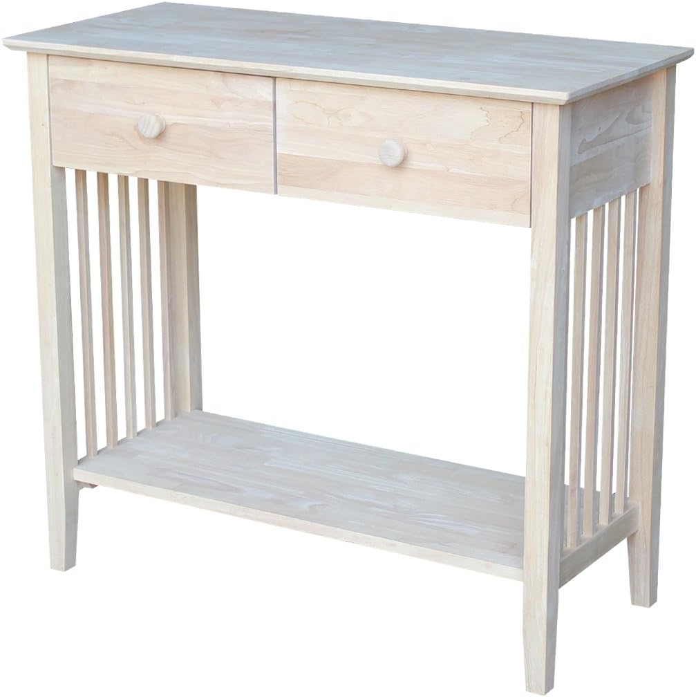 Mission Styled Server and Console Table, Unfinished