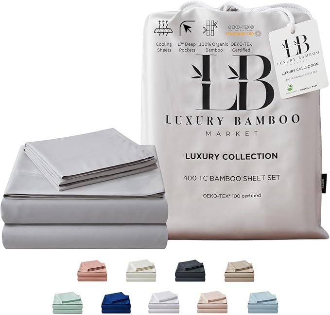 King Size Bed Sheet Set | 100% Viscose Made from Bamboo