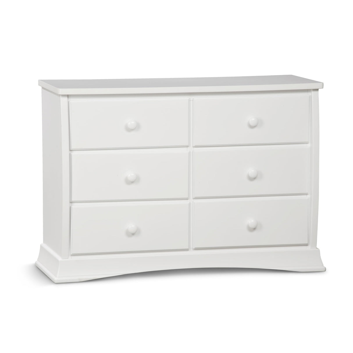 Bentley 6 Drawer Dresser with Interlocking Drawers - Greenguard Gold Certified, White