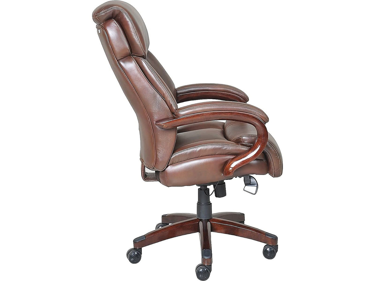Bradley Bonded Leather Executive Office Chair - Mahogany