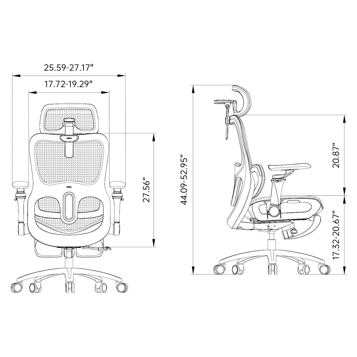 P2 Ultra Ergonomic Office Chair with 5D Lumbar Support