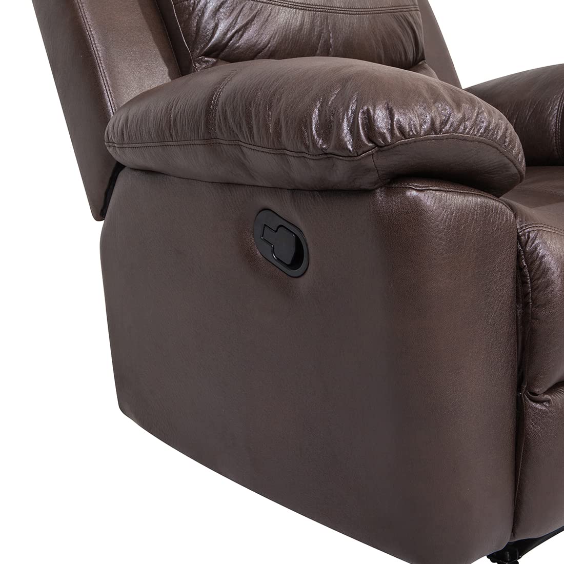 Pieces Bonded Leather Recliner Furniture Sofa Set, Reclining Chair and Reclining Loveseat
