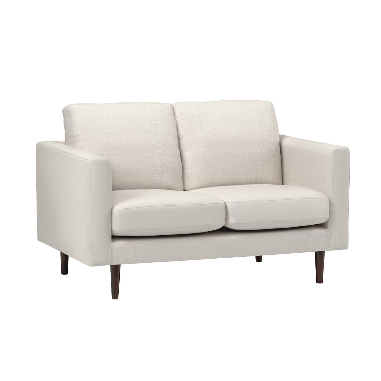 Revolve Modern Upholstered Loveseat Sofa, 56"W, Linen