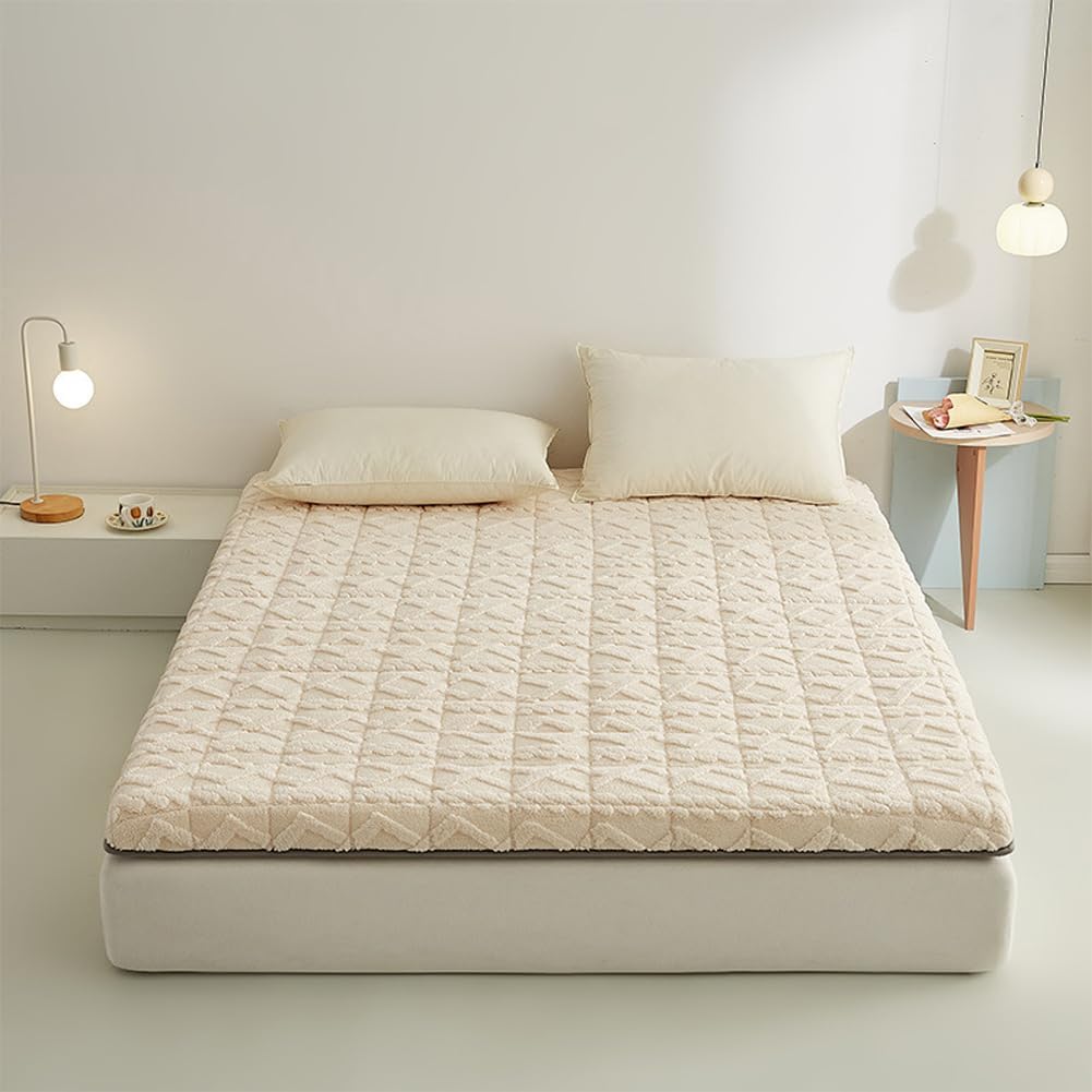 Fluffy Plush Mattress Japanese Futon Mattress College Dorm Room Folding Mattres