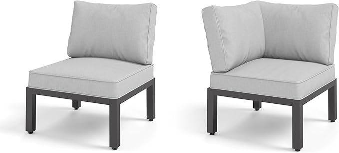 Outdoor Sectional Sofa 7 Piece Metal Outdoor Sectional Furniture Couch Patio