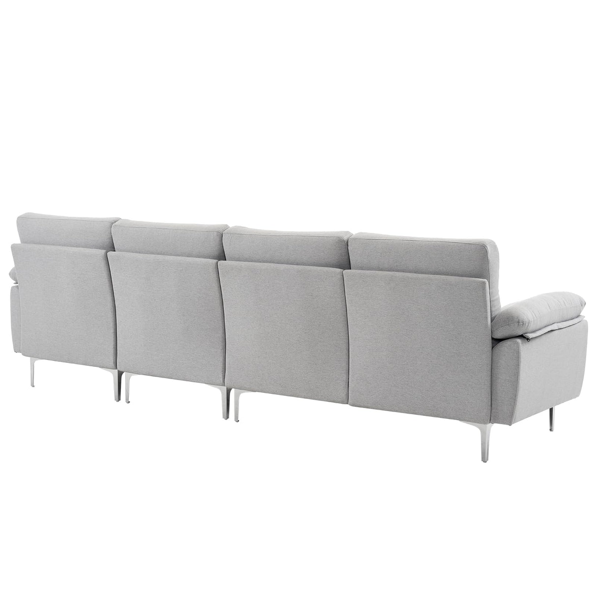 Convertible Sectional Sofa 110" L-Shape Sofa Couch 4-Seat Couch