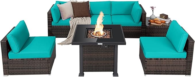 Outdoor Patio Furniture Set, Small Sectional Conversation Set