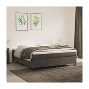 Bed Frame Dark Gray 72"X83.9" California King Velvet