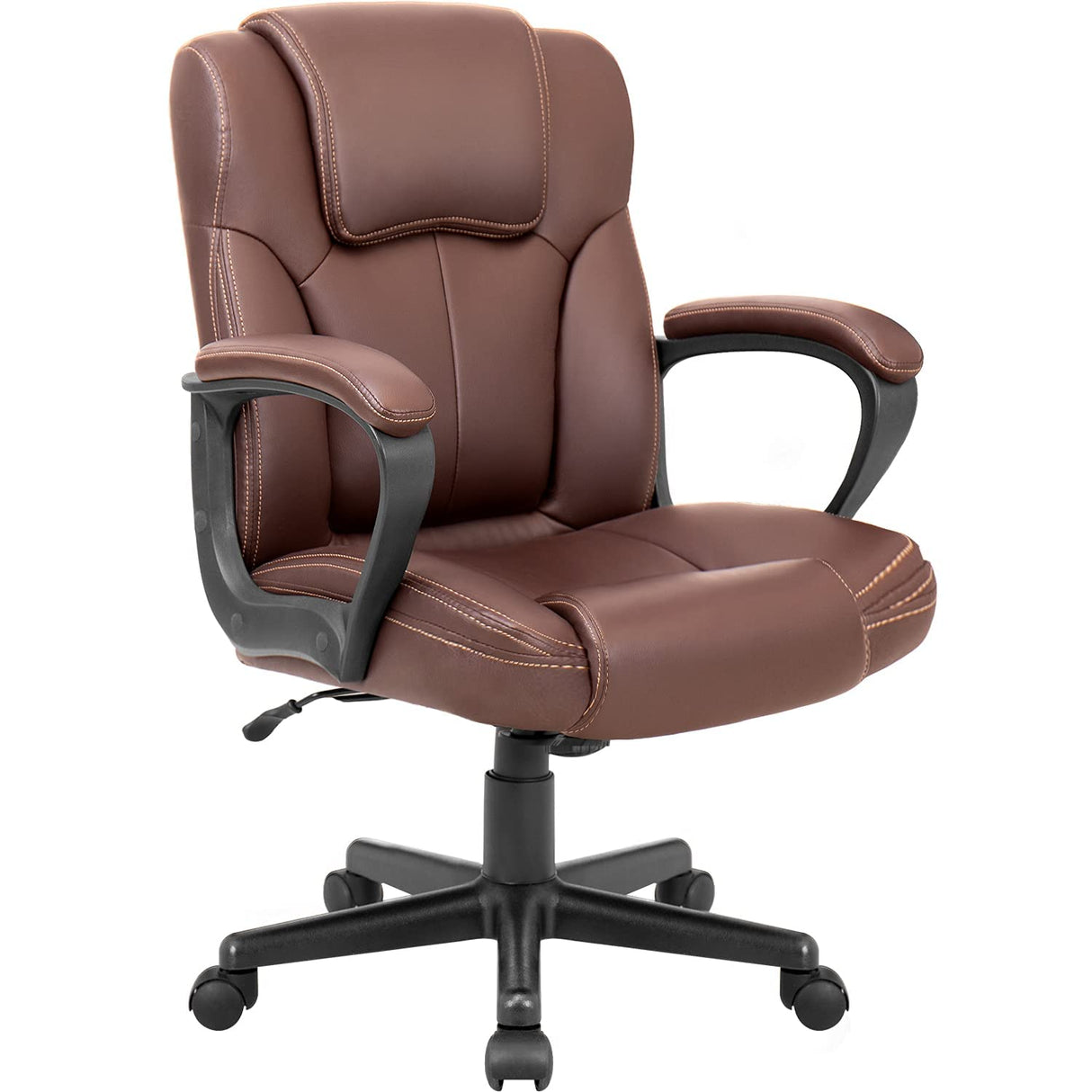 Executive Office Chair Swivel Task Seat with Ergonomic Mid-Back, Waist Support