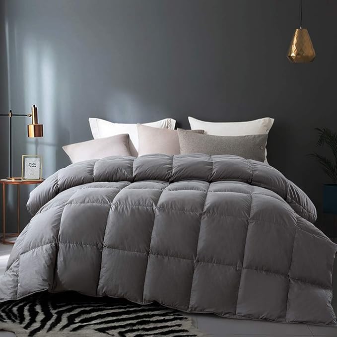 Down Comforter-Ultra-Soft Bedding Comforter 750 Fill Power All Season Duvet Insert