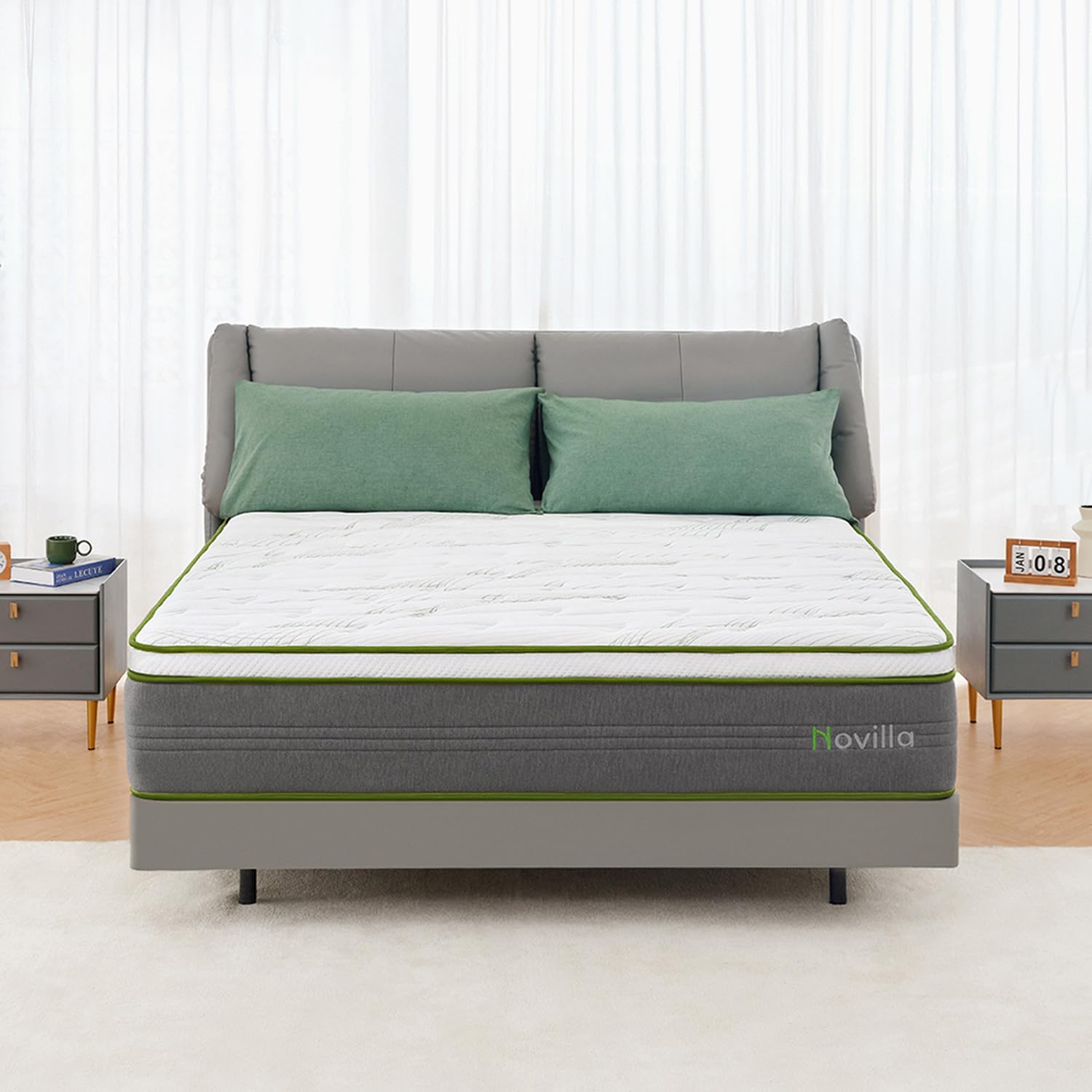King Mattress,12 Inch Gel Memory Foam Hybrid Mattress