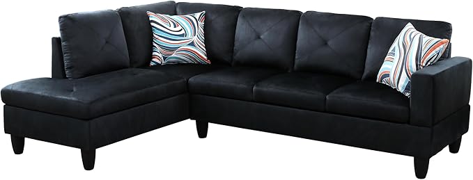 97" W Sectional Sofa with Chaise, Modular Sectional Sofa for Living Room