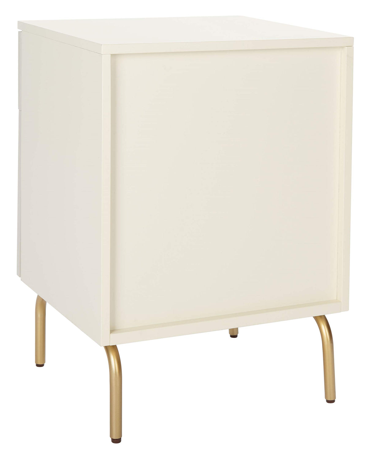 Home Collection Genevieve Cream/White Washed 2-Drawer Nightstand