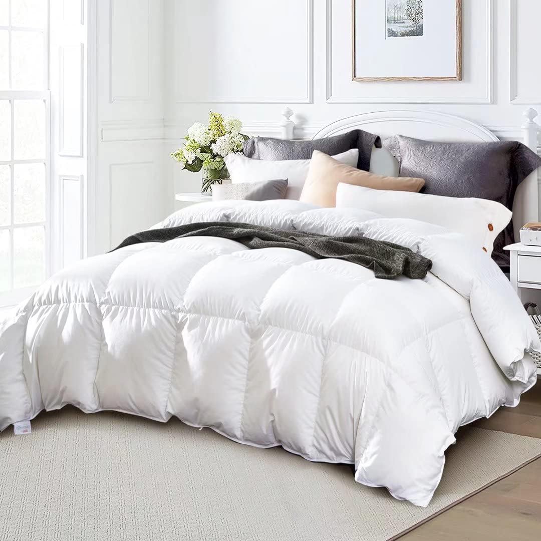 Queen Size Down Comforter - All Season Duvet Insert