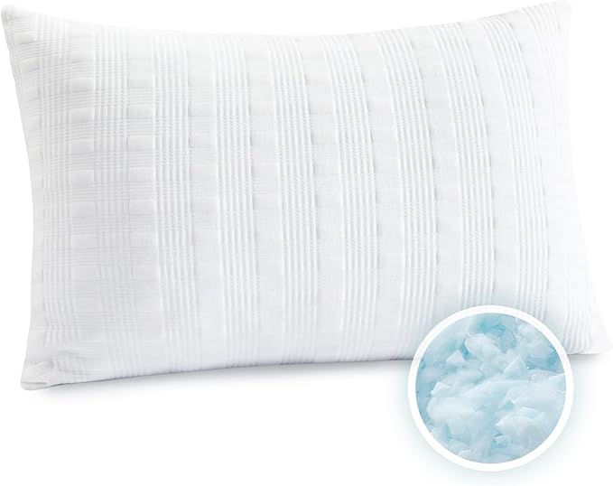 Cooling Pillows for Sleeping Standard Size Set of 2,Shredded Memory Foam Bed Pillow