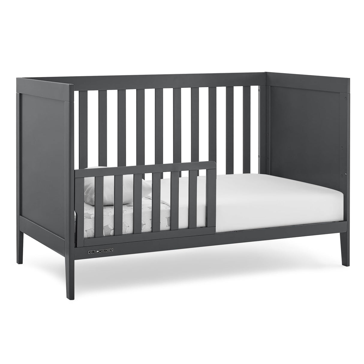 Hayes 4-in-1 Convertible Crib - Greenguard Gold Certified, Charcoal Grey