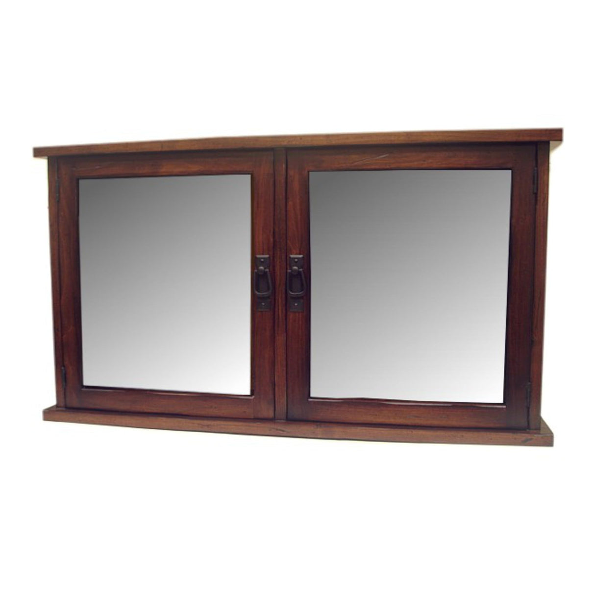 Mission Medicine Cabinet, 2 Doors, Solid Wood, Handmade, Medium Dark Finish