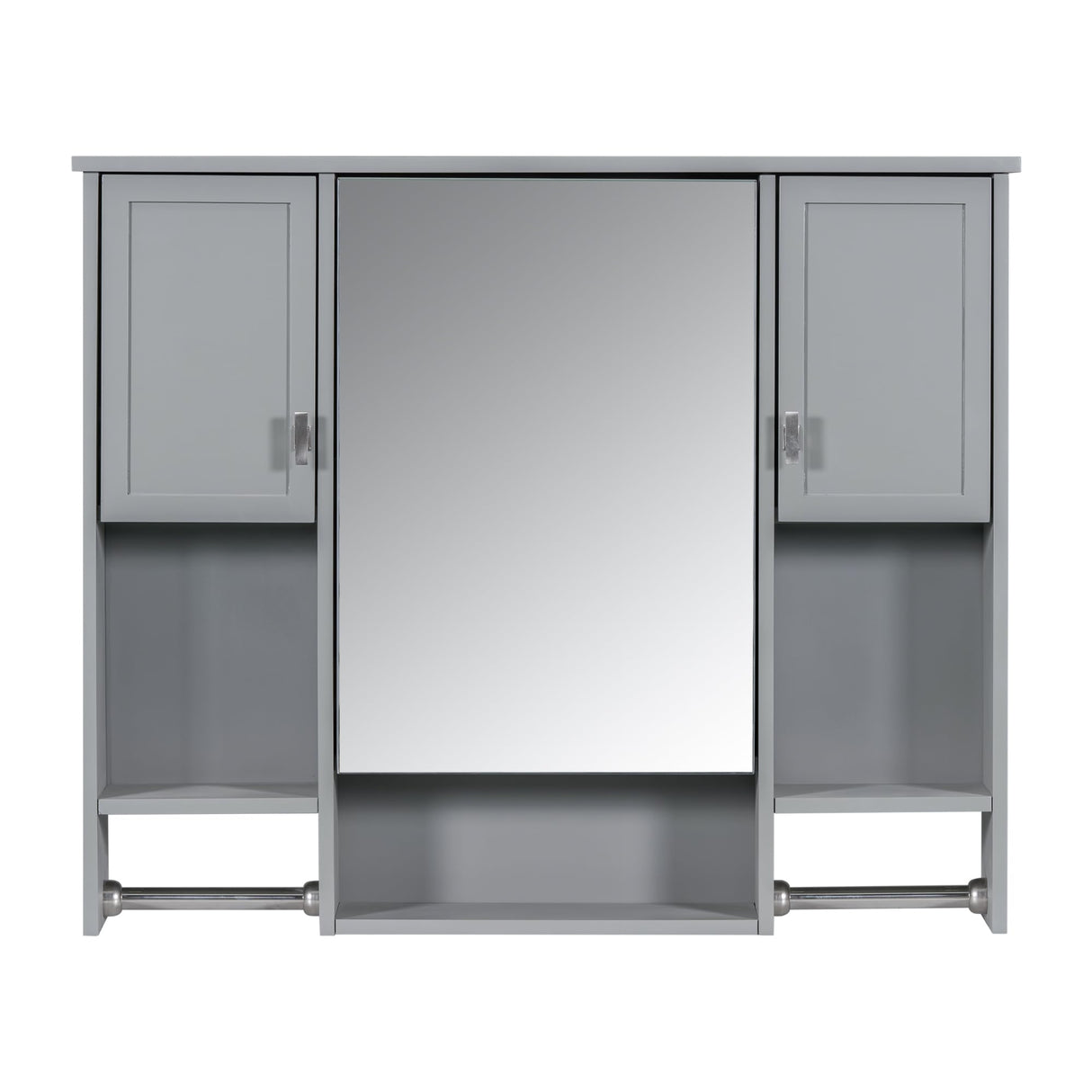 35'' x 28'' Mirror Cabinet Modern Wall Mounted Bathroom Storage Cabinet