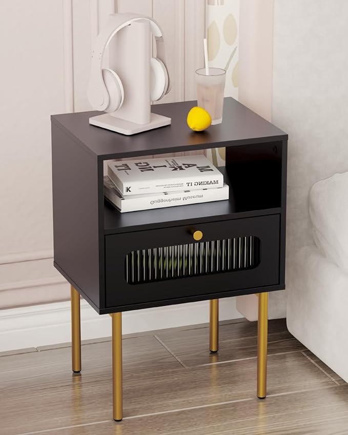 Modern Beside Table with Storage Drawer