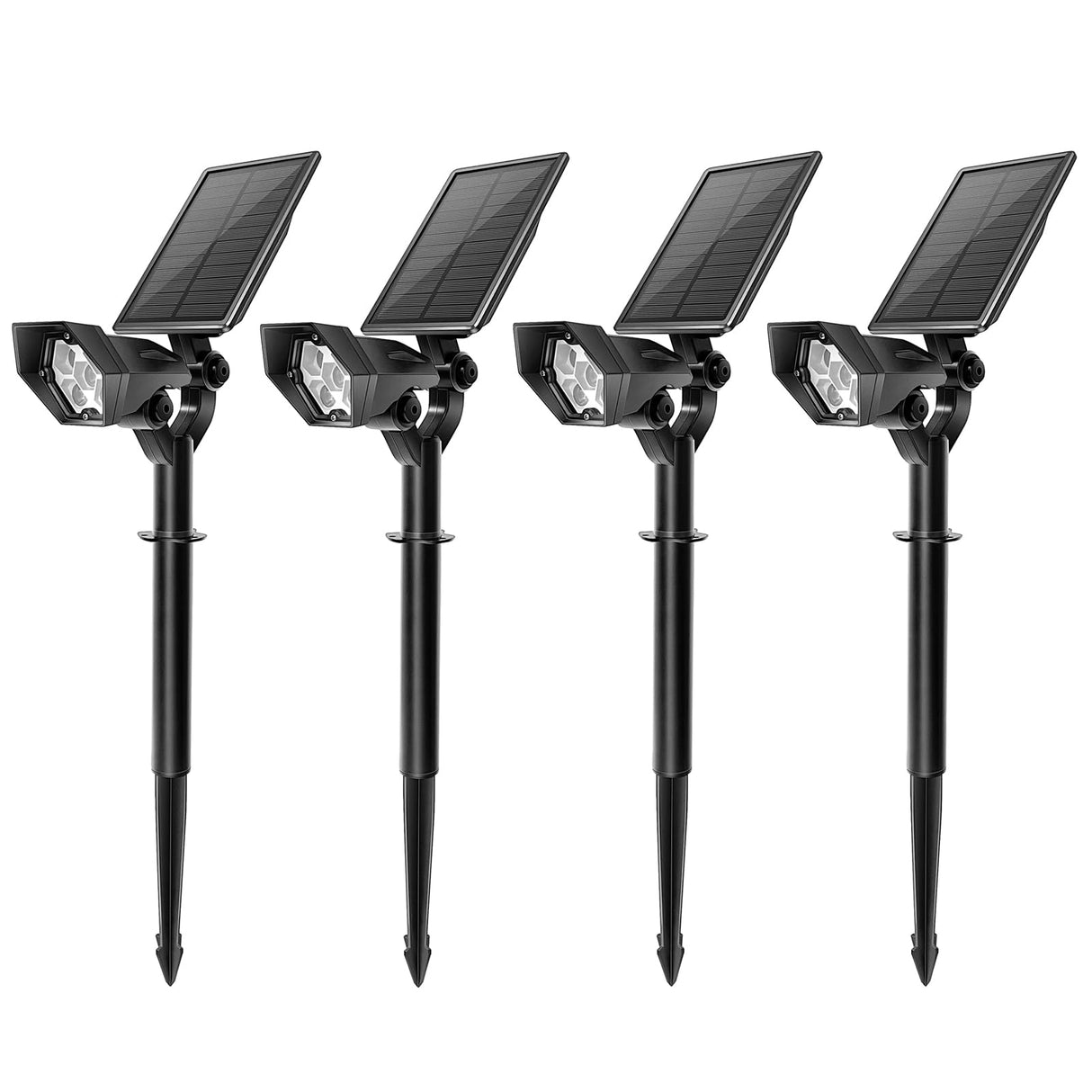 Solar Spotlights Outdoor, 4 Modes Solar Landscape Spot Lighting 3000K/6000K