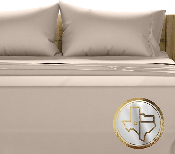 100% Egyptian Cotton Queen Size Sheet Set - 1000 Thread Count 4 PC Cotton Sheets