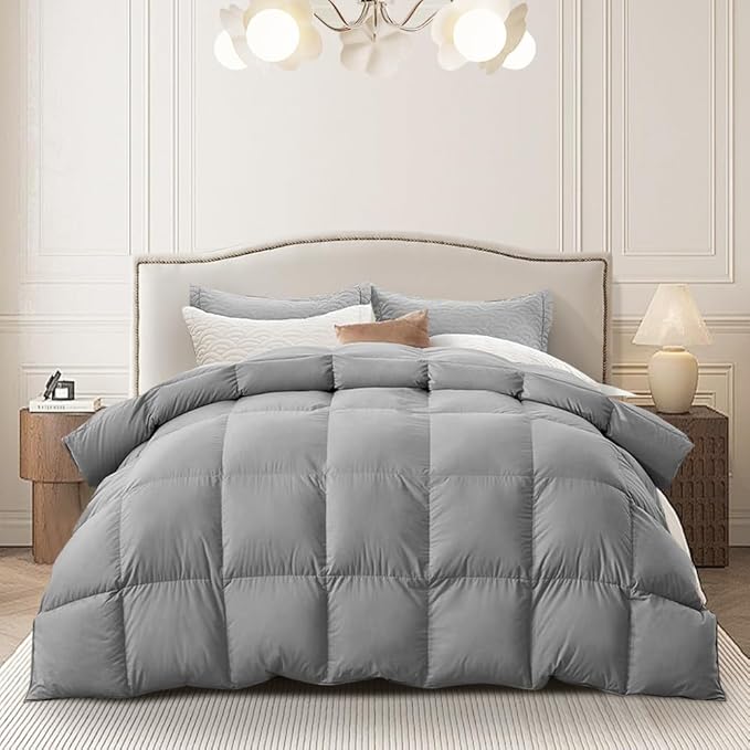 Kapok Down Comforter King Size, Recycled White Down and Kapok Blended