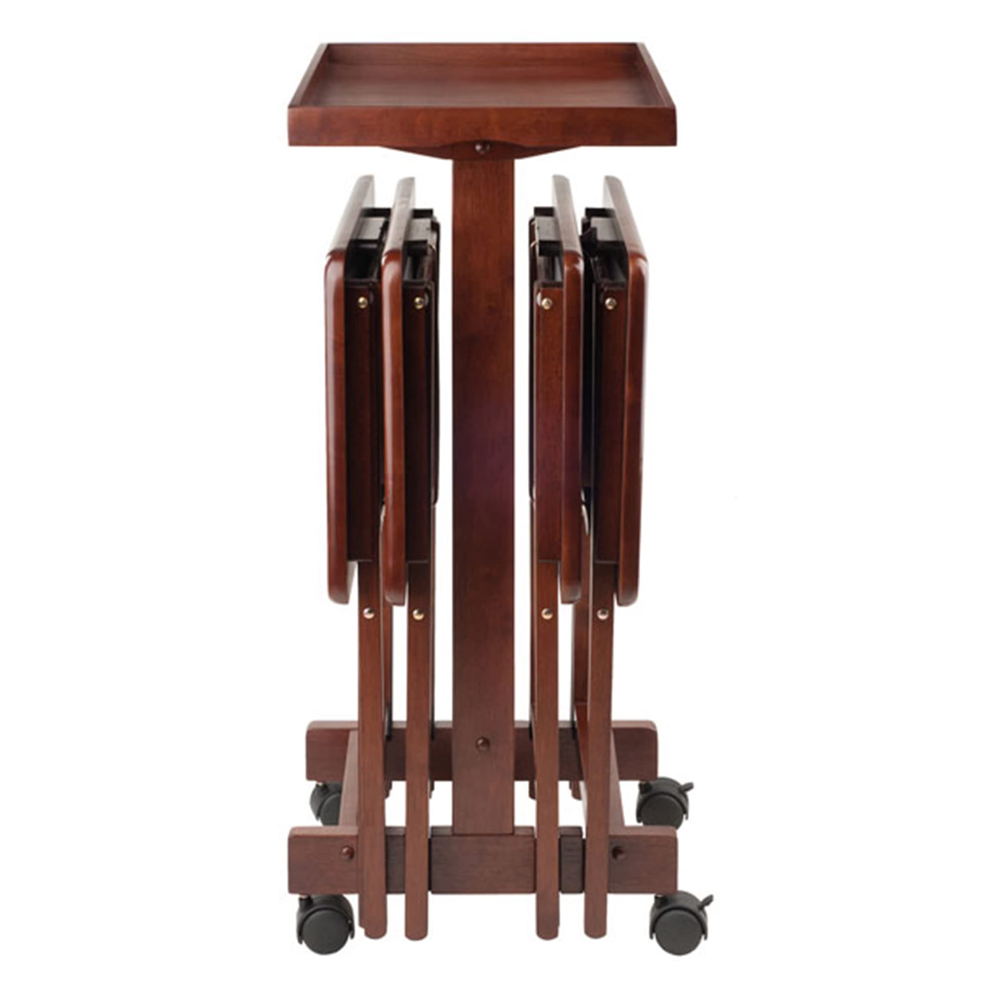 Isabelle Snack table, Walnut 19.69x15.91x36.22