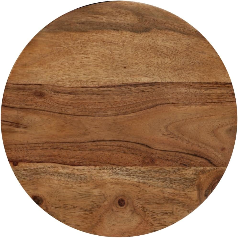 Solid Acacia Wood Coffee Table Set with Sheesham Finish - Fully Assembled 3-Piece