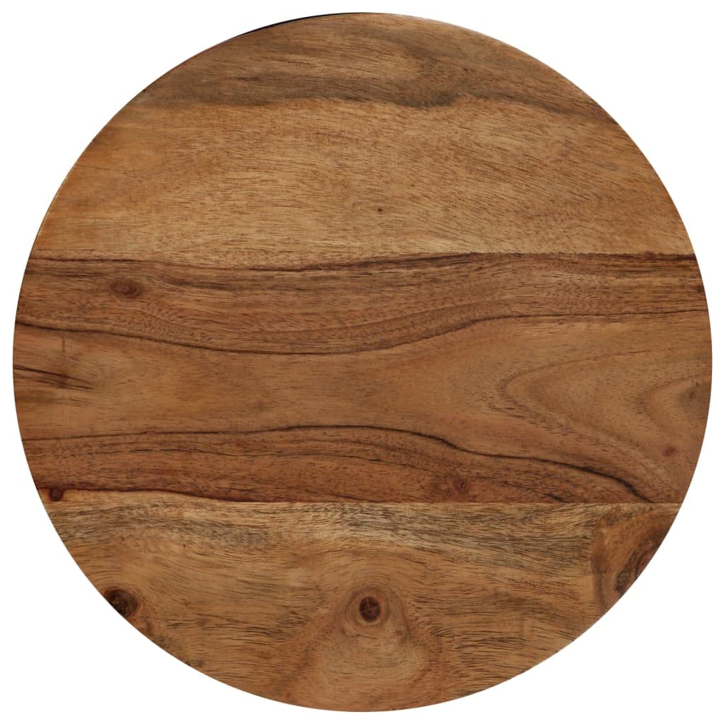 Solid Acacia Wood Coffee Table Set with Sheesham Finish - Fully Assembled 3-Piece