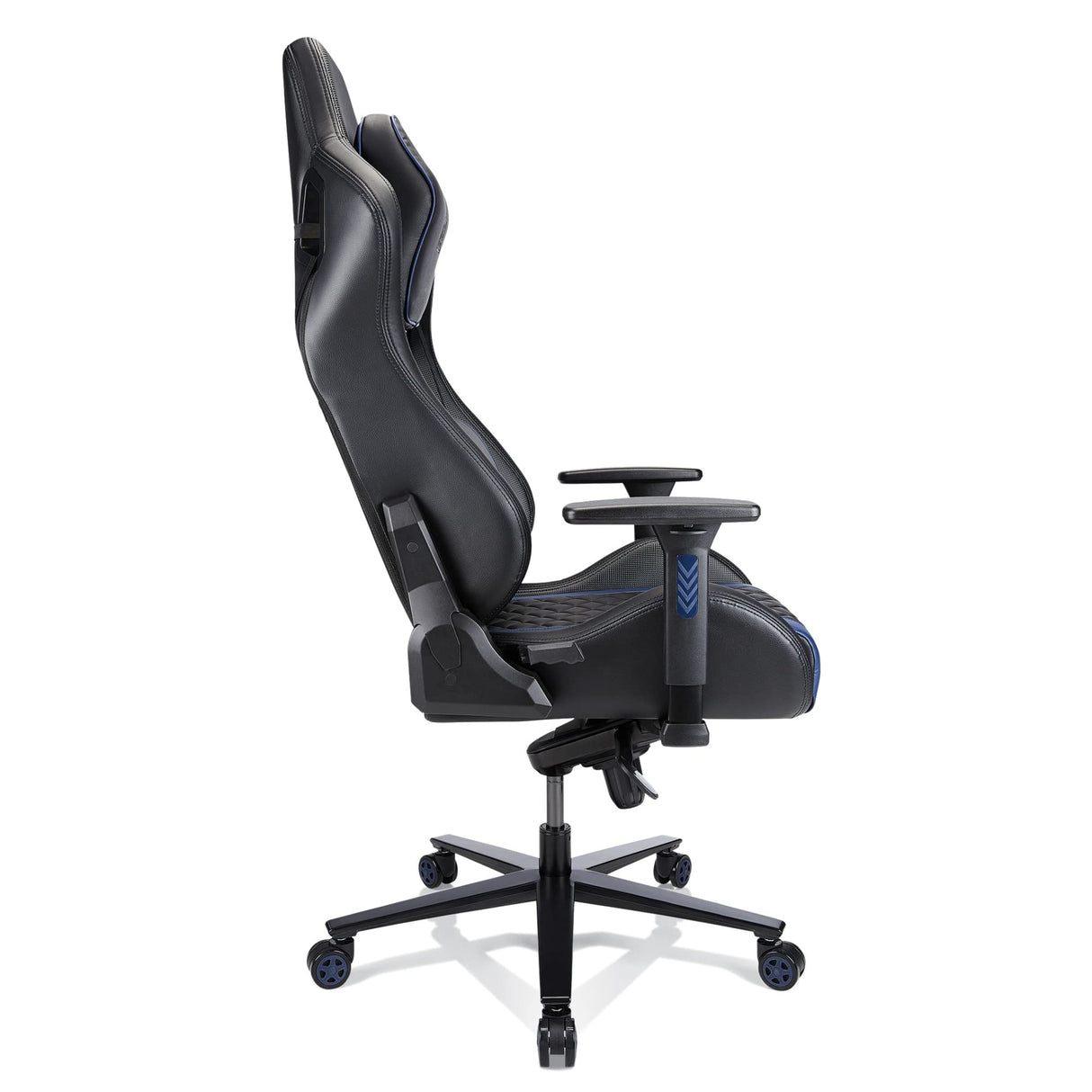 Davanti Vegan Leather High-Back Gaming Office Chair - Black/Blue