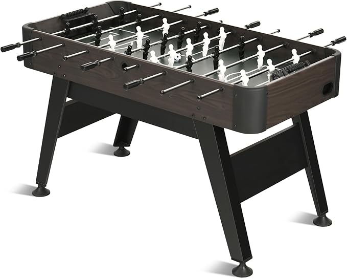 54" Foosball Table, Soccer Games Table Competition Sized Wooden Table Soccer