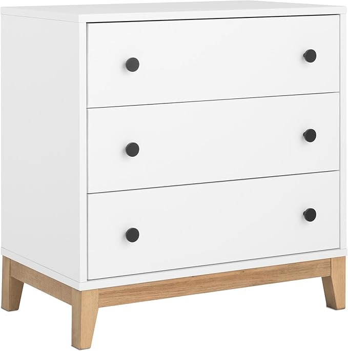 Nightstand Bedside Table, Black Nightstand