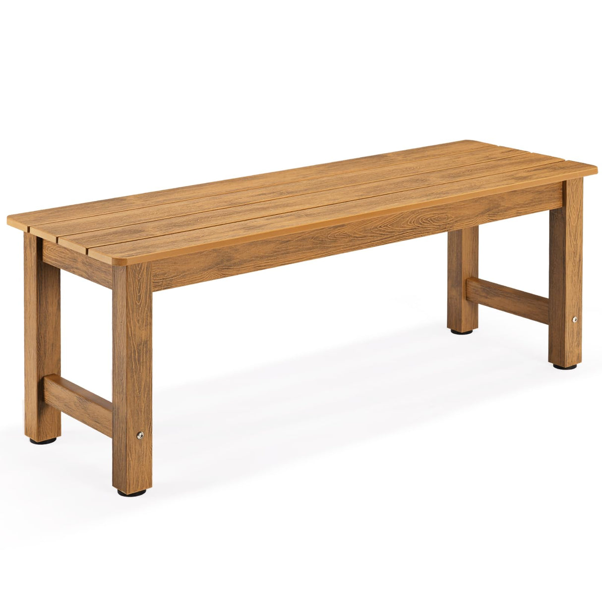 Outdoor Bench, 2-Person Poly Lumber Garden Bench