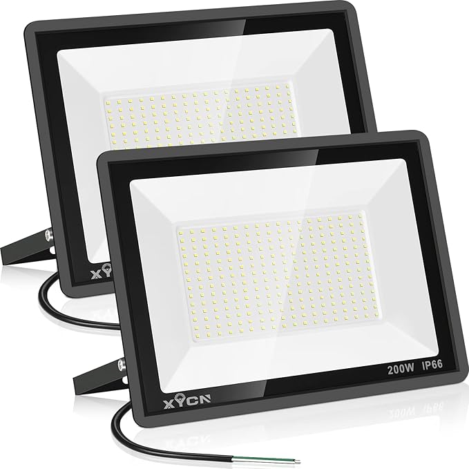 600W 2pack LED Stadium Flood Lights ,(3050W Equivalent)67500LM Super Bright LED
