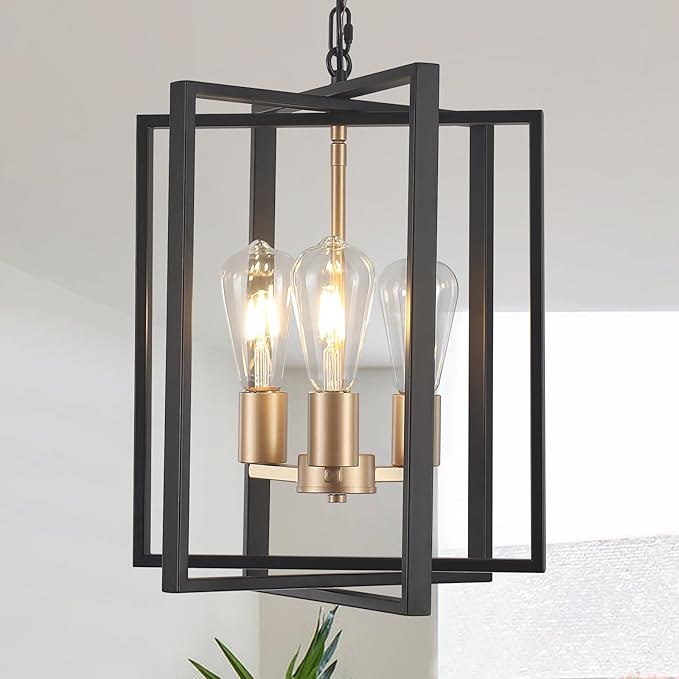 Black Farmhouse Modern Chandelier Light Fixture