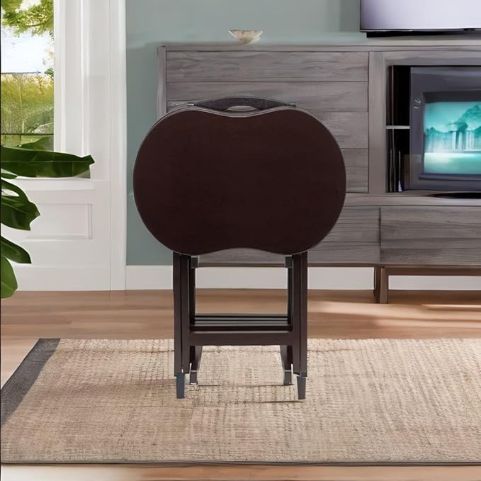 Wood Dylan 5-Piece Oversize Snack Table Set