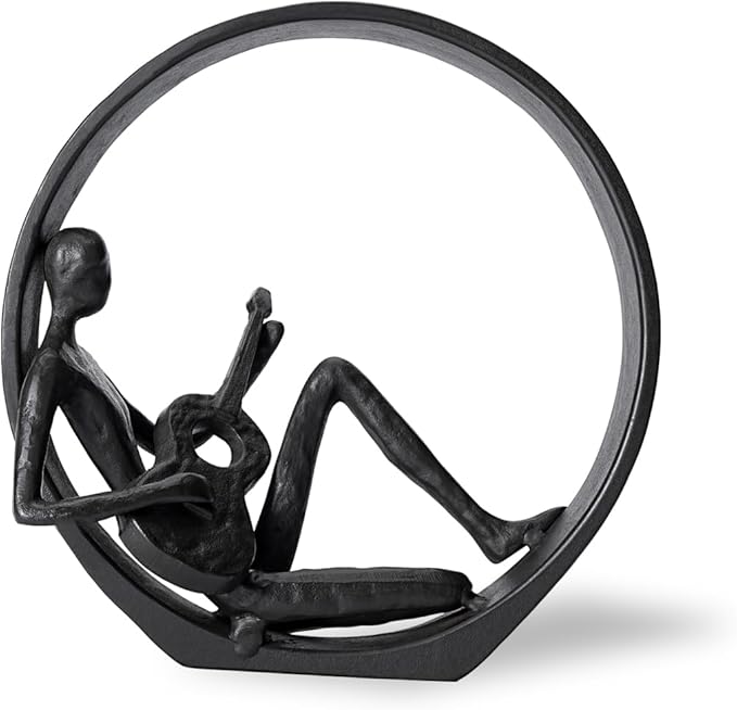 Book Shelf Decor - Reading Figurines and Statues, Cast Iron Figurines