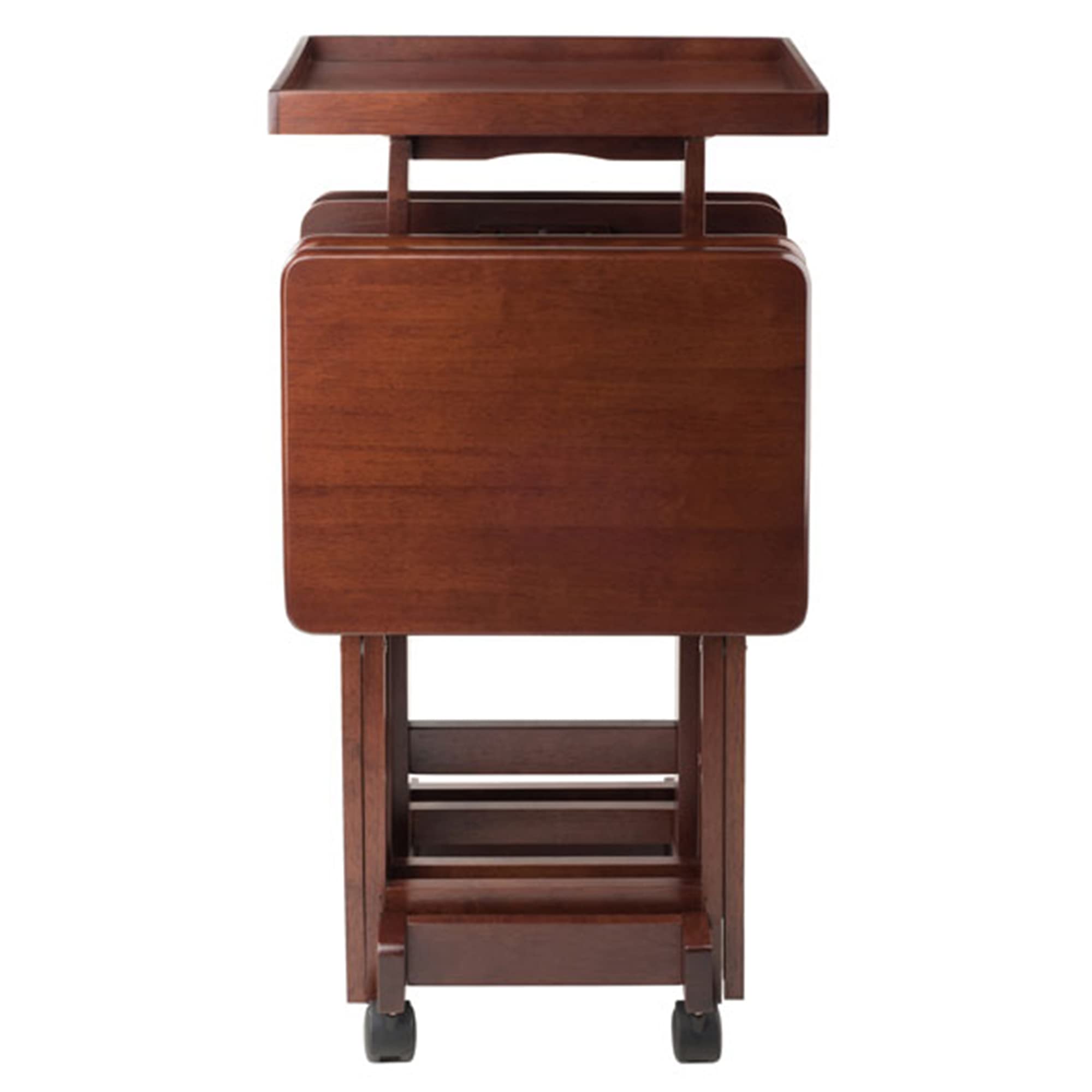 Isabelle Snack table, Walnut 19.69x15.91x36.22