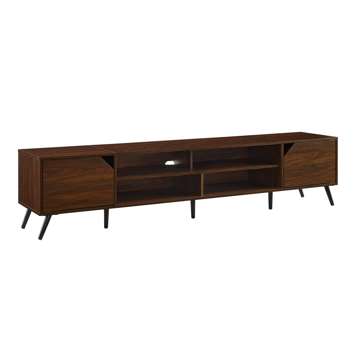 Walker Edison Nora Modern Minimal Open-Shelf TV Stand for TVs up to 90 Inches