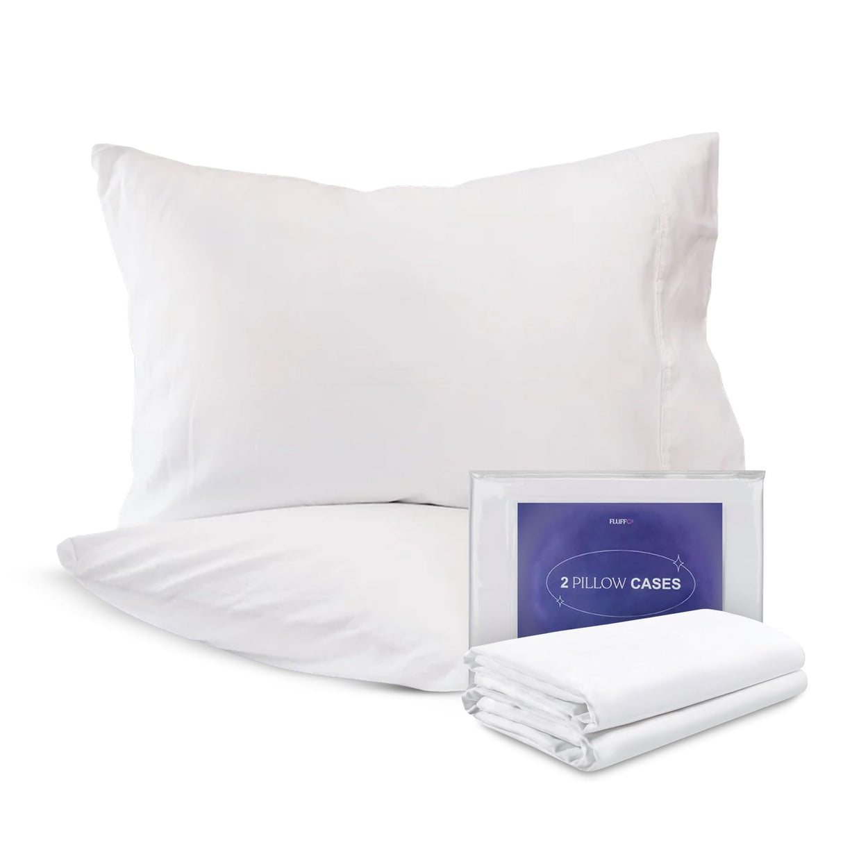 Cooling Pillowcases, Queen Size, 100% Cotton, Machine Washable, Breathable, Set of 2