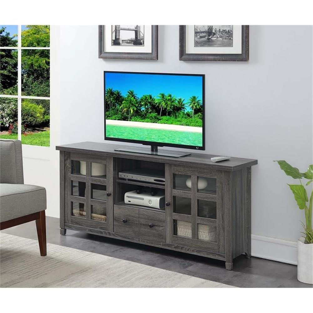 Newport Park Lane 1 Drawer TV Stand with Storage Cabinets and Shelves for TVs up to 65 Inches
