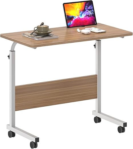 23.6 inch Adjustable Mobile Bed Table Portable Laptop Computer Stand Desks