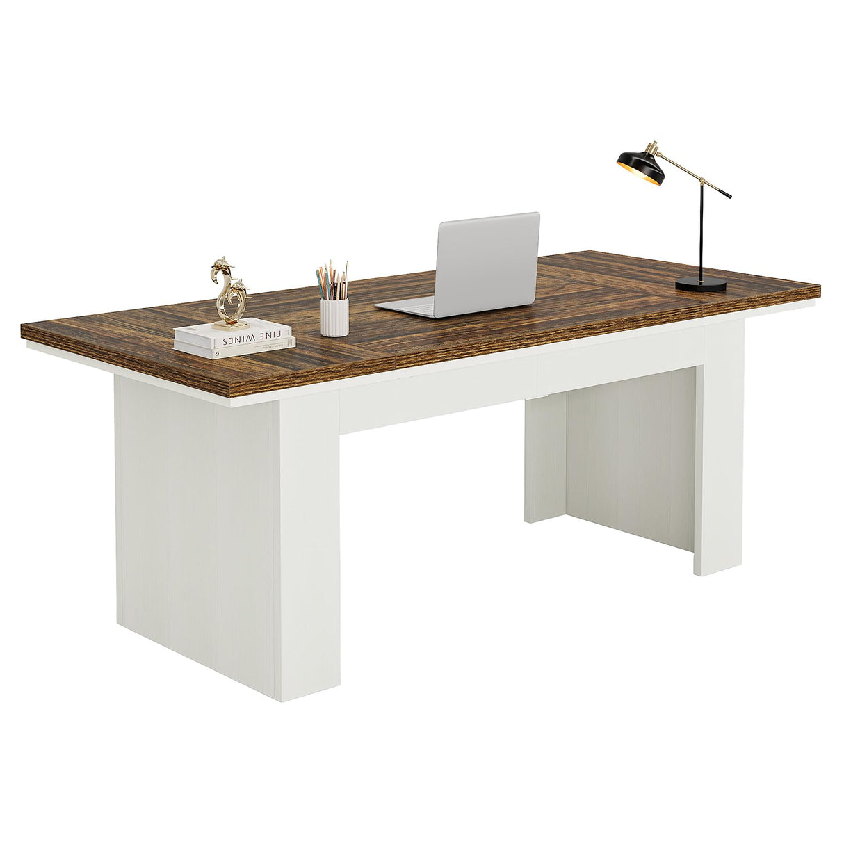 63" Executive Office Desk, Modern Computer Desk for Home Office, Easy Assembly