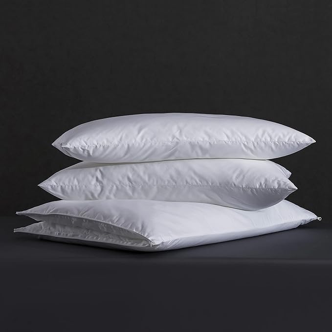 Layer Goose Feather Pillow,Assemblable Bed Pillow,100% Soft Cotton Cover