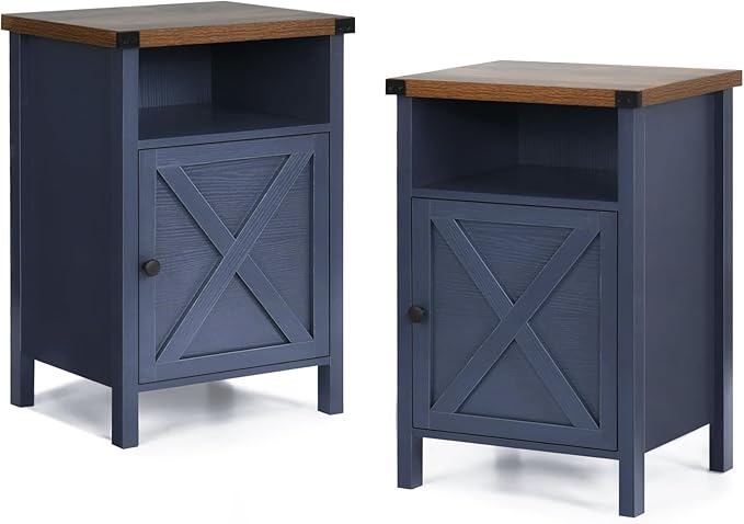 Farmhouse Nightstand, End Table, End Tables