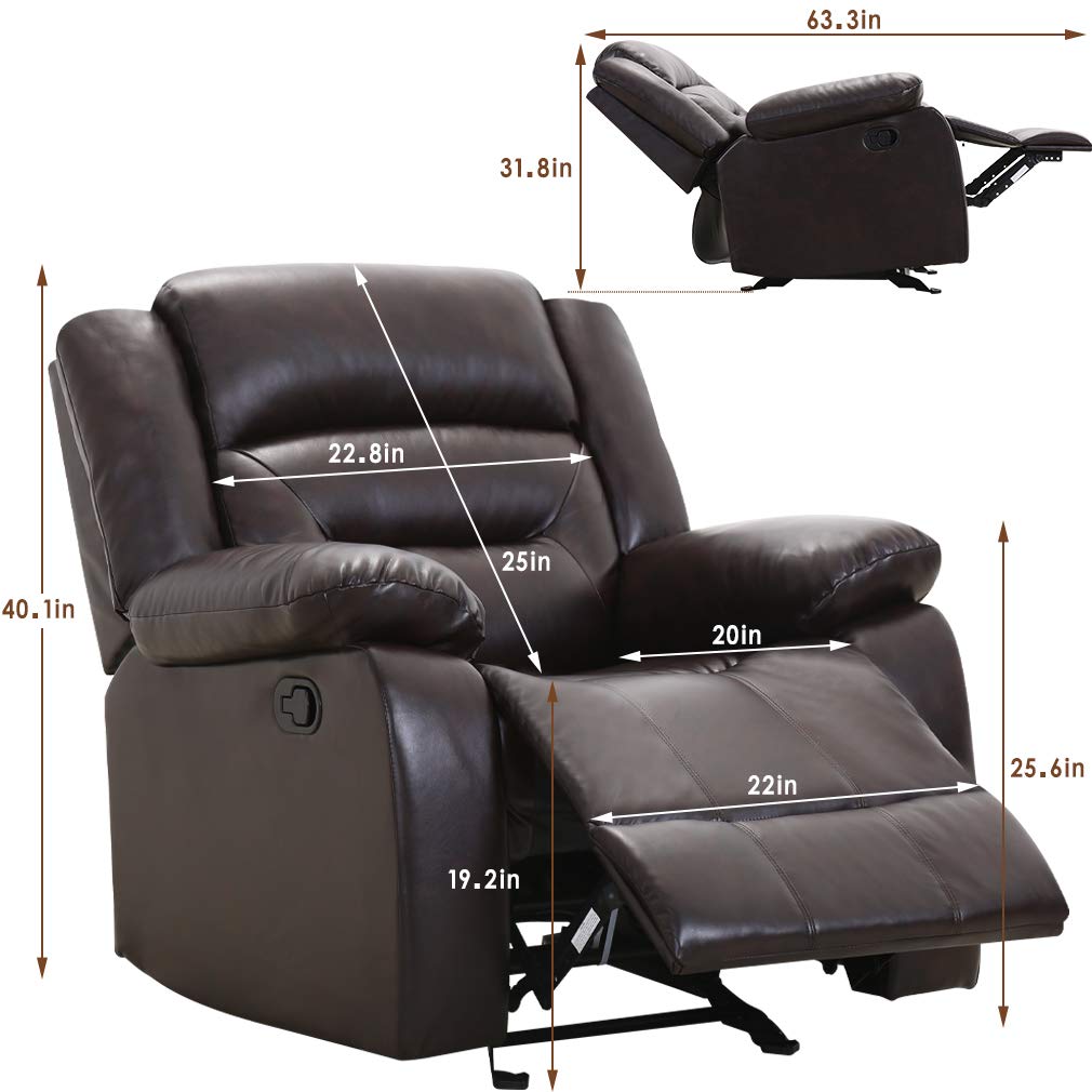WallEase One-Button Recliner Chair – Compact Wall Hugger Sofa