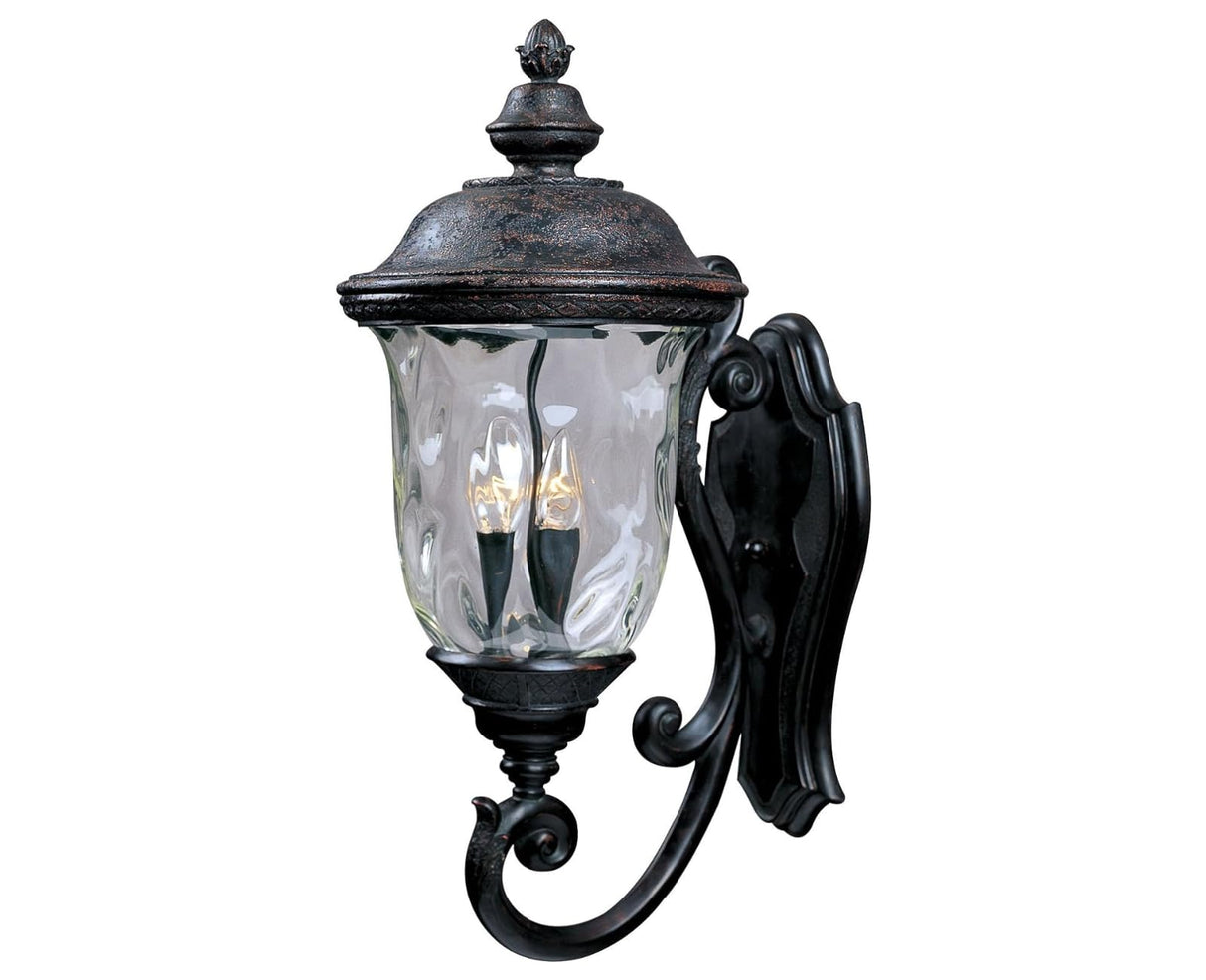 Carriage House DC-3 Light Outdoor Wall Lantern in Early American style-14 Inches