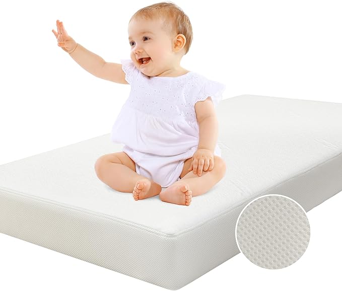 Crib & Toddler Mattress Dual-Sided CertiPUR-US & USDA Certified Crib Mattress