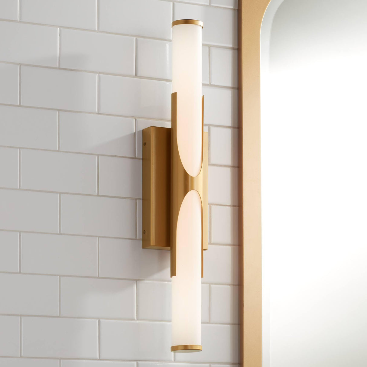 Possini Euro Oyama 24 3/4" Wide Gold LED Bath Light