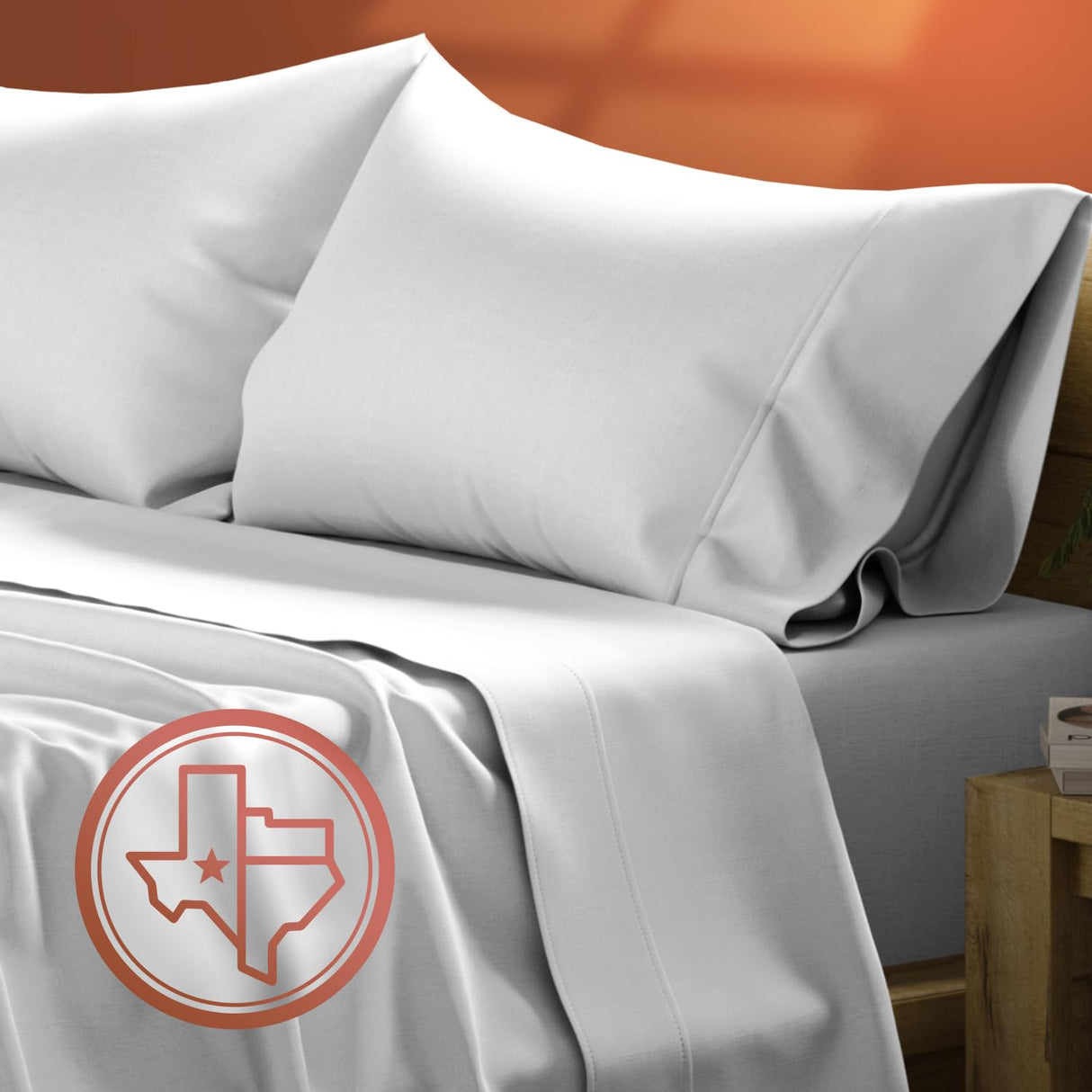 Luxury Egyptian Cotton Queen Size Sheet Set - 600 Thread Count 4 PC